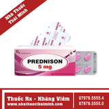 Thuốc Prednison 5mg - điều trị viêm khớp dạng thấp, lupus ban đỏ (100 viên)