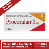 Thuốc Procoralan 5mg - Trị đau thắt ngực, suy tim (4 vỉ x 14 viên)