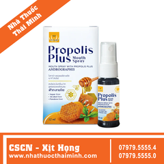 Xịt Họng Giảm Ho Propolis Plus Mouth Spray (12ml)