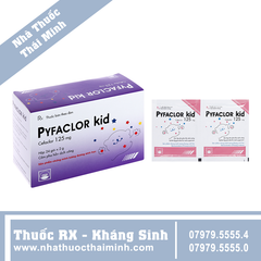 Thuốc Cốm pha hỗn dịch uống Pyfaclor Kid 125mg - điềutrị nhiễm khuẩn hô hấp (24 gói x 2g)