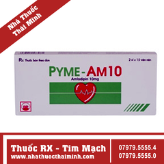 Thuốc Pyme Am10 - điều trị tăng huyết áp (2 vỉ x 15 viên)