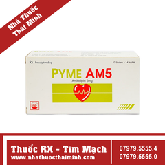 Thuốc Pyme AM5 5mg - điều trị tăng huyết áp (10 vỉ x 14 viên)