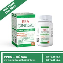 REA GINKGO (Hộp 60 viên) - Viên Uống Bổ Não, Tăng Cường Trí Nhớ