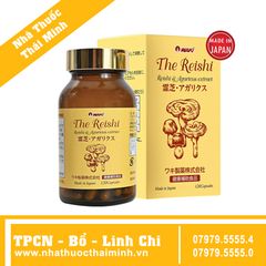 WAKI THE REISHI (Hộp 120 viên) -  Giúp Bồi Bổ Cơ Thể, Tăng Cường Hệ Miễn Dịch