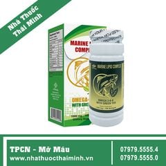 Marine Lipid Complex Omega-3,6,9 Trà Xanh (Hộp 100 viên) - Giúp giảm mỡ máu và nguy cơ mắc bệnh tim mạch