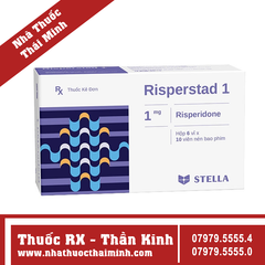 Thuốc Risperstad 1mg - Hỗ trợ điều trị tâm thần phân liệt (6 vỉ x 10 viên)