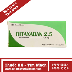 Thuốc Ritaxaban 2.5mg phòng ngừa thuyên tắc huyết khối