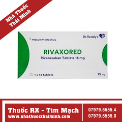 Thuốc Rivaxored 15mg Dr. Reddy phòng ngừa thuyên tắc huyết khối