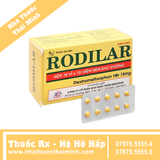 Thuốc Rodilar 15mg Mekophar điều trị ho do họng và phế quản bị kích thích (100 viên)