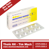 Thuốc Rosuvas Hasan 5 - điều trị tăng cholesterol (3 vỉ x 10 viên)