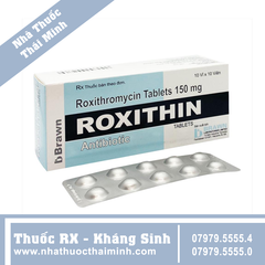 Thuốc Roxithin 150mg - điều trị nhiễm trùng (10 vỉ x 10 viên)