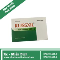 Thuốc Russxil 600mg - điều trị bệnh gan cấp và mạn tính (3 vỉ x 10 viên)