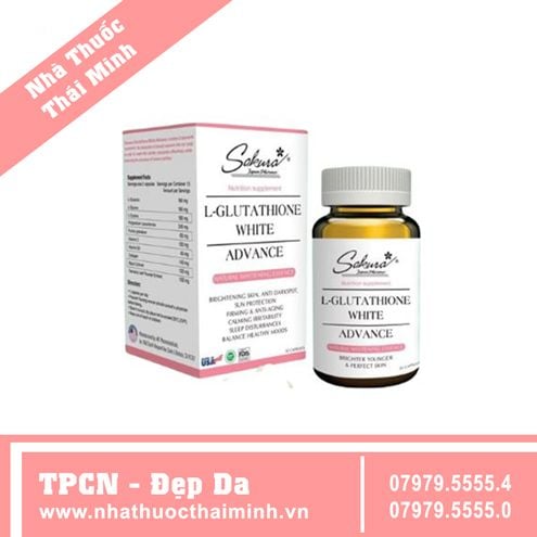 is sublingual glutathione effective Viên Uống Trắng Da Sakura L- Glutathione White Advance – Nhà thuốc Thái Minh