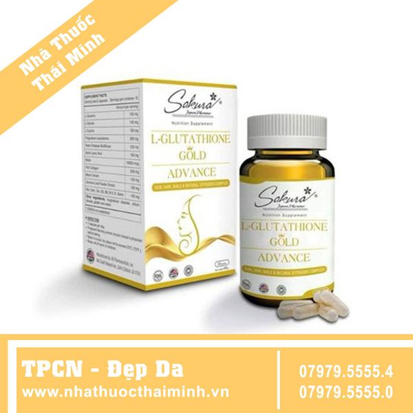 Sakura L-GLUTATHIONE GOLD ADVANCE giá tốt nhất