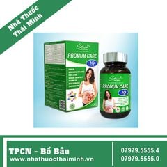 PROMUM CARE IQ SAKURA (Hộp 30 viên) - Viên uống bổ sung DHA – Acid Folic, các Vitamin – Khoáng chất