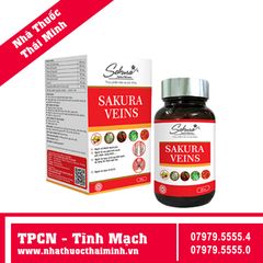 SAKURA VEINS ( Hộp 30 Viên ) - Viên Uống Chăm Sóc Tĩnh Mạch