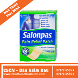 Cao dán Salonpas Pain Relief Patch Hisamitsu giúp giảm đau, kháng viêm