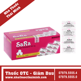 Thuốc Sara 500mg - Điều trị các chứng đau và sốt từ nhẹ đến vừa (20 vỉ x 10 viên)