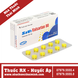 Thuốc Savi Valsartan 80mg điều trị tăng huyết áp (3 vỉ x 10 viên)