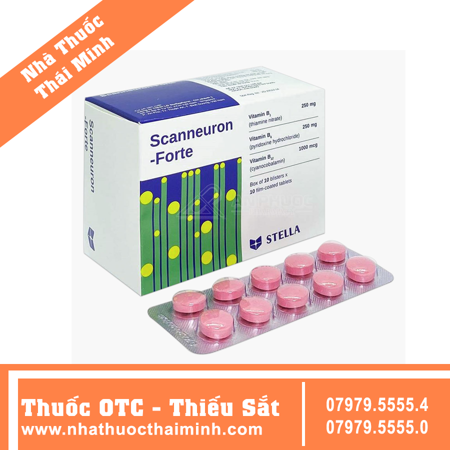 Scanneuron Thuốc Scanneuron Forte - Hỗ trợ trị các rối loạn hệ thần kinh (10 vỉ ...