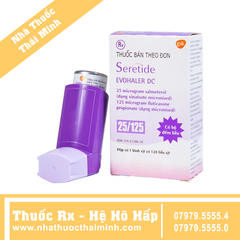 Thuốc xịt Seretide Evohaler DC điều trị hen phế quản, tắc nghẽn phổi mạn tính (120 liều)