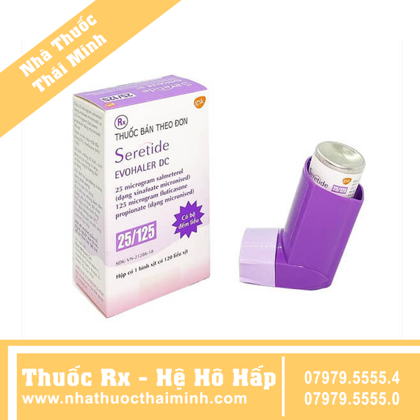 Thuốc xịt Seretide 25/250 GSK điều trị hen phế quản, phổi tắc nghẽn mạ ...