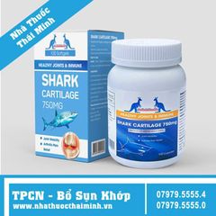 SHARK CARTILAGE 750mg AuGoldHealth (Hộp 100 viên) - Sụn Cá Mập Hỗ Trợ Xương Khớp