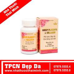 VIÊN UỐNG SHEEP PLACENTA & COLLAGEN KINGPHAR NHAU THAI CỪU - GIÚP GIẢM VẾT THÂM, NÁM