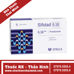 Thuốc Sifstad 0.18 Stella - Điều trị bệnh Parkinson (3 vỉ x 10 viên)