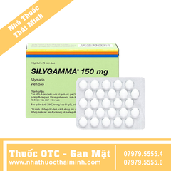 Thuốc Silygamma 150mg - điều trị viêm gan mãn, xơ gan (4 vỉ x 25 viên)