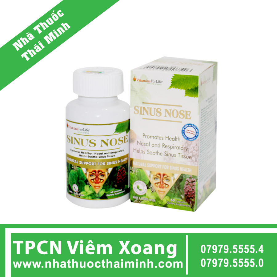 Sinus Nose Vitamins For Life Tăng Cường Sức Khỏe Đường Hô Hấp Nhà