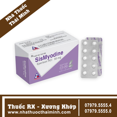 Thuốc Sismyodine 50mg - Điều trị tăng trương lực cơ (10 vỉ x 10 viên)