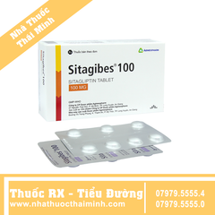 Thuốc Sitagibes 100 - điều trị tiểu đường tuýp 2 (4 vỉ x 7 viên)