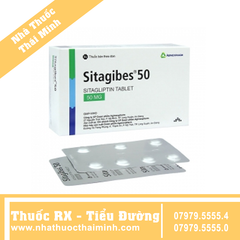 Thuốc Sitagibes 50 - điều trị đái tháo đường (4 vỉ x 7 viên)