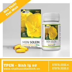 MON SOLEIN Evening Primrose Oil (Hộp 30 Viên) - Cân Bằng Nội Tiết Tố Nữ