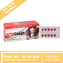 Thuốc SOS cough - Điều trị đau họng (3 vỉ x 10 viên)