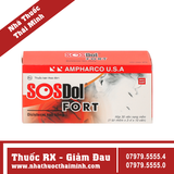 Thuốc SOSDol Fort 500mg - giảm đau, kháng viêm xương khớp, gout cấp (3 vỉ x 10 viên)