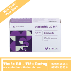 Thuốc Staclazide 30 MR - điều trị tiểu đường type 2 (3 vỉ x 10 viên)