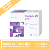 Thuốc Stadnex 20 CAP - điều trị trào ngược dạ dày, thực quản (4 vỉ x 7 viên)