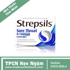 Kẹo Ngậm STREPSILS THROAT IRRTATION&COUGH V/8V