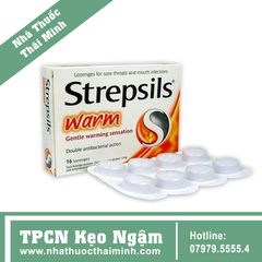 Viên Ngậm STREPSIL WARM 16 viên