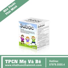 CỐM SUBẠC - TĂNG CƯỜNG SỨC ĐỀ KHÁNG CHO TRẺ