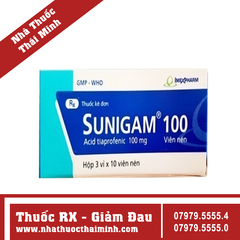 Thuốc Sunigam 100mg - điều trị viêm xương khớp (3 vỉ x 10 viên)