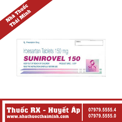 Thuốc Sunirovel 150 trị tăng huyết áp (5 vỉ x 10 viên)