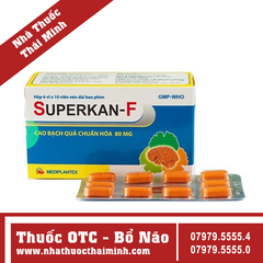 Thuốc Superkan-F 80mg - điều trị rối loạn tuần hoàn máu não và ngoại biên (60 viên)