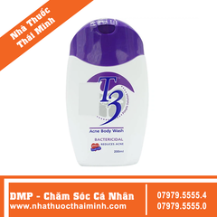 Sữa tắm T3 Acne Body Wash ngăn ngừa mụn (200ml)