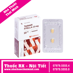 Thuốc Tadalafil Stella 10mg - điều trị rối loạn cương dương (1 vỉ x 2 viên)