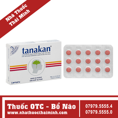 Thuốc Tanakan 40mg - điều trị triệu chứng rối loạn nhận thức ở người lớn tuổi (2 vỉ x 15 viên)