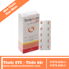 Thuốc Tardyferon B9 - Dự phòng thiếu sắt và acid folic (3 vỉ x 10 viên)