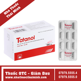 Thuốc Tatanol 500mg - Giảm đau, hạ sốt (10 vỉ x 10 viên)